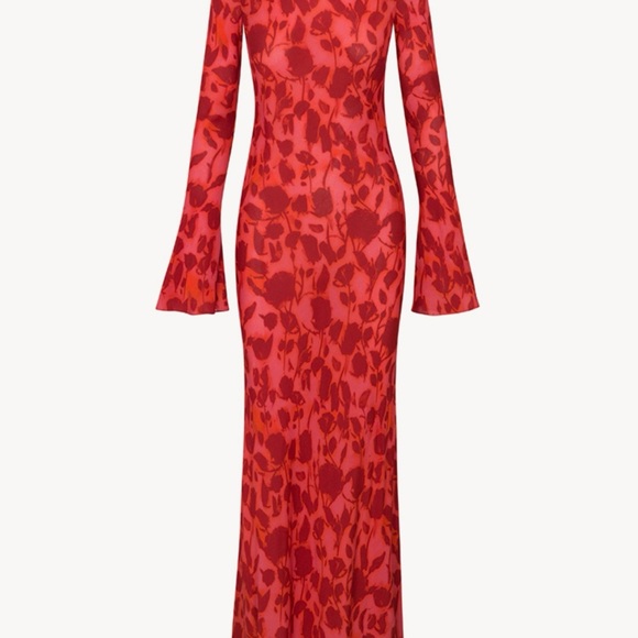 Realisation Par Gia Havana Red Floral Maxi Dress - Picture 2 of 3